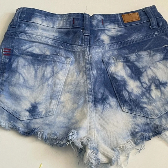 Bdg Shorts Size 28 High Rice high waisted Cheeky tie Dye - Picture 5 of 12